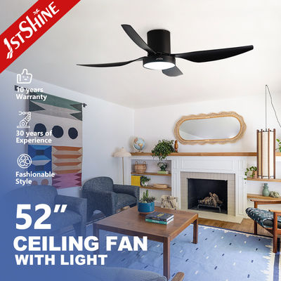 Bon prix Ventilateur de plafond à 4 lames de design moderne avec lumière LED et fonction de montage à écoulement en ligne