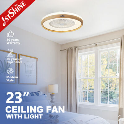 Bon prix Ventilateur de plafond LED à distance de 23 pouces avec moteur CC et télécommande pour plafonds bas en ligne