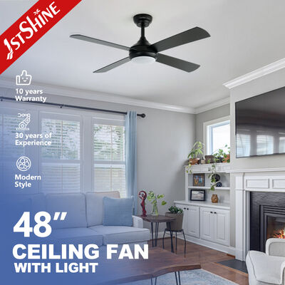 Bon prix Ventilateur de plafond moderne de 48 pouces avec lumière avec lames en MDF et moteur à courant alternatif en ligne