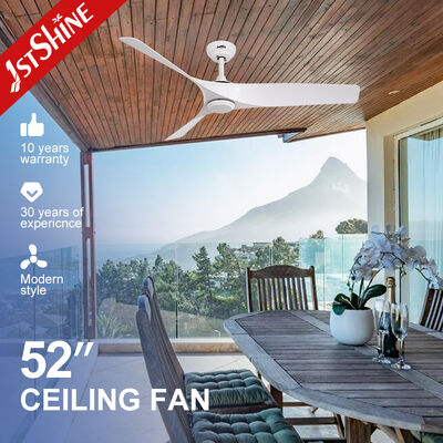 Bon prix Ventilateur de plafond blanc moderne de 52 pouces avec moteur CC silencieux et 3 lames ABS En ligne